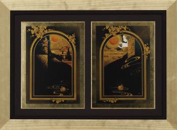 rich man/ waiting spring (2 in 1 frame - Masasuke Chiba