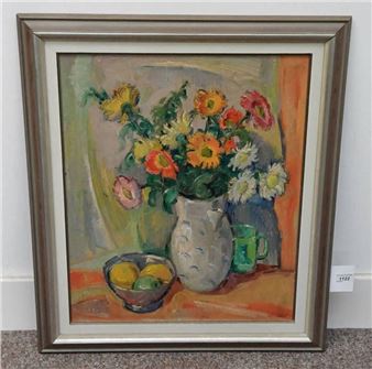 still life of flowers - Gustav Berlin