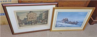 Framed engraving the executive-members of the guildry dundee - Alex J. Grieve