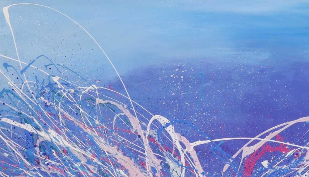 Artwork by Max Milan, Hazeeline, Made of Synthetic Polymer Paint On Linen