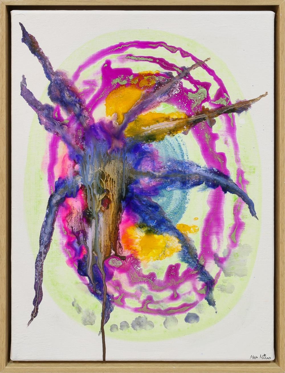 Artwork by Max Milan, Life In A Drop, Made of Synthetic Polymer Paint On Linen