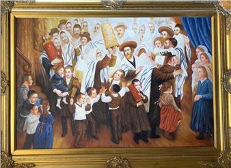 Hand Embellished on canvas - N. Nayowitz