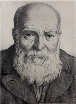 Portrait des Martin Buber - Willi Münch-Khe