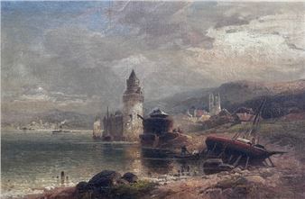 Andernach, mit rundem Turm, alten Krahnen und Liebfrauenkirche - Nicolai von Astudin