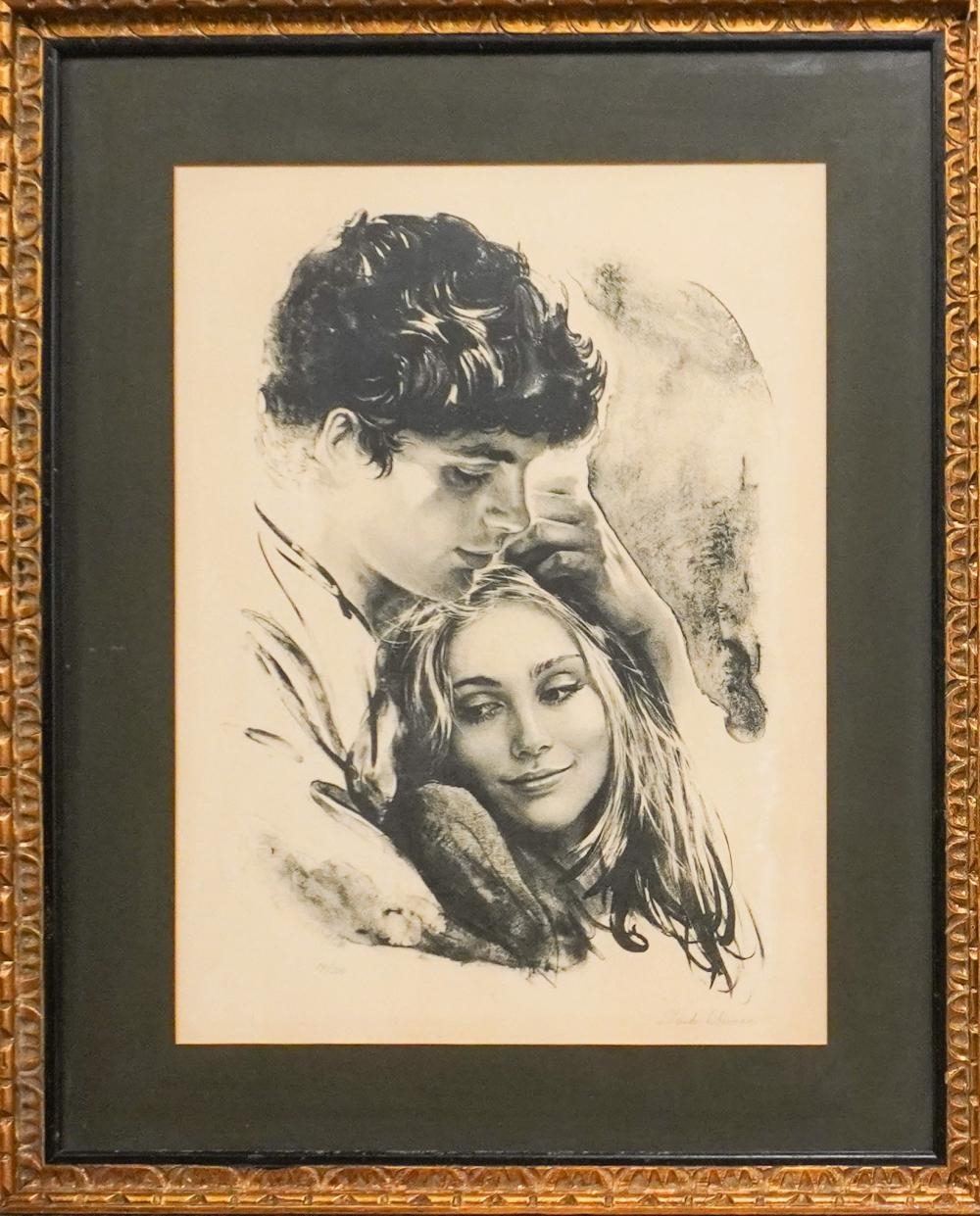 Artwork by Sandra Lieberman, Lovers, Made of Lithograph