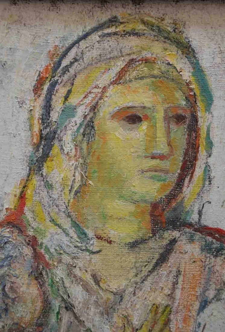 Artwork by Maria Aleksandrovna Lagorio, Woman with a child, Made of Oil On Canvas