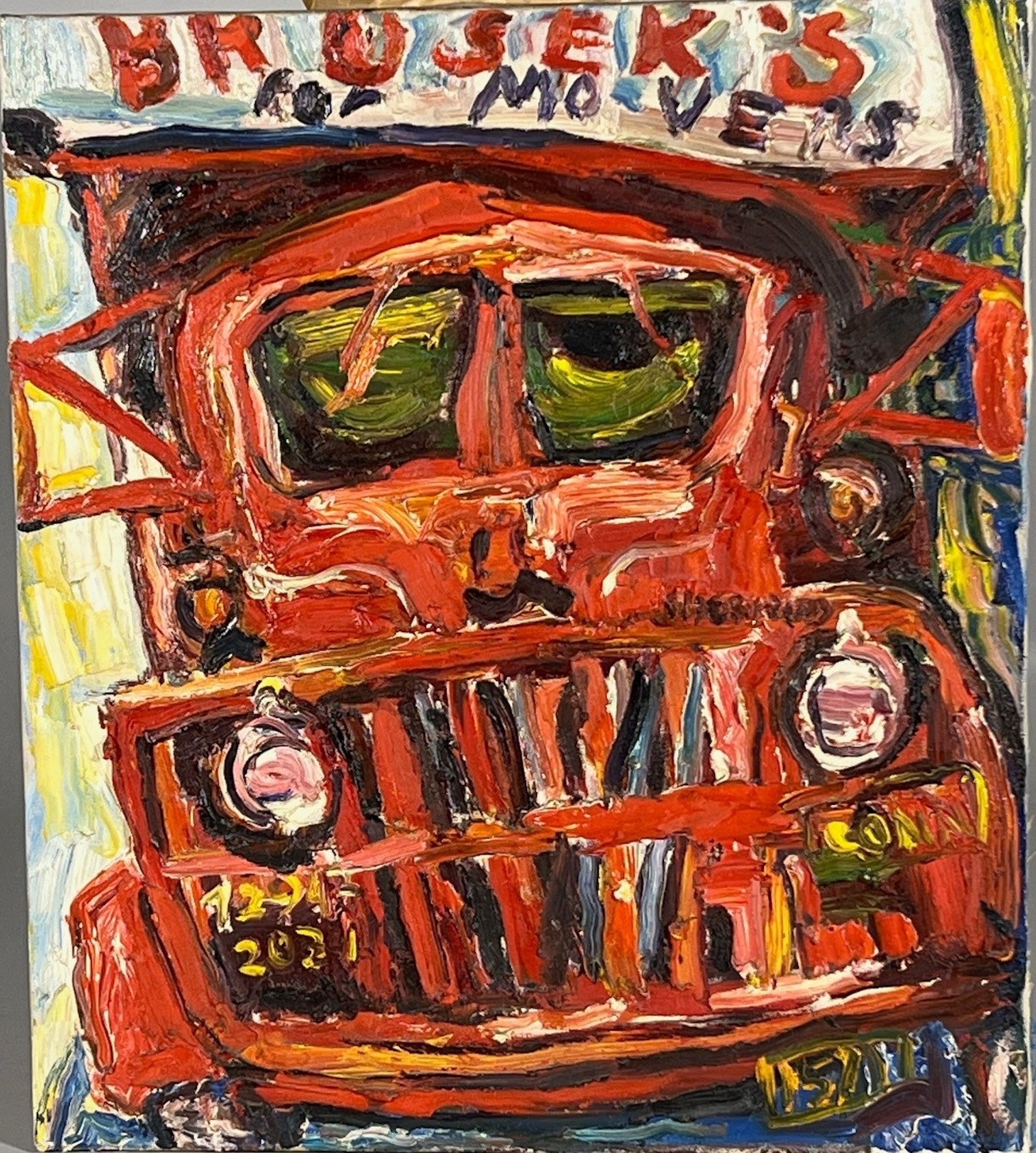 Artwork by Philip Lawrence Sherrod, Truck, Made of Oil on canvas
