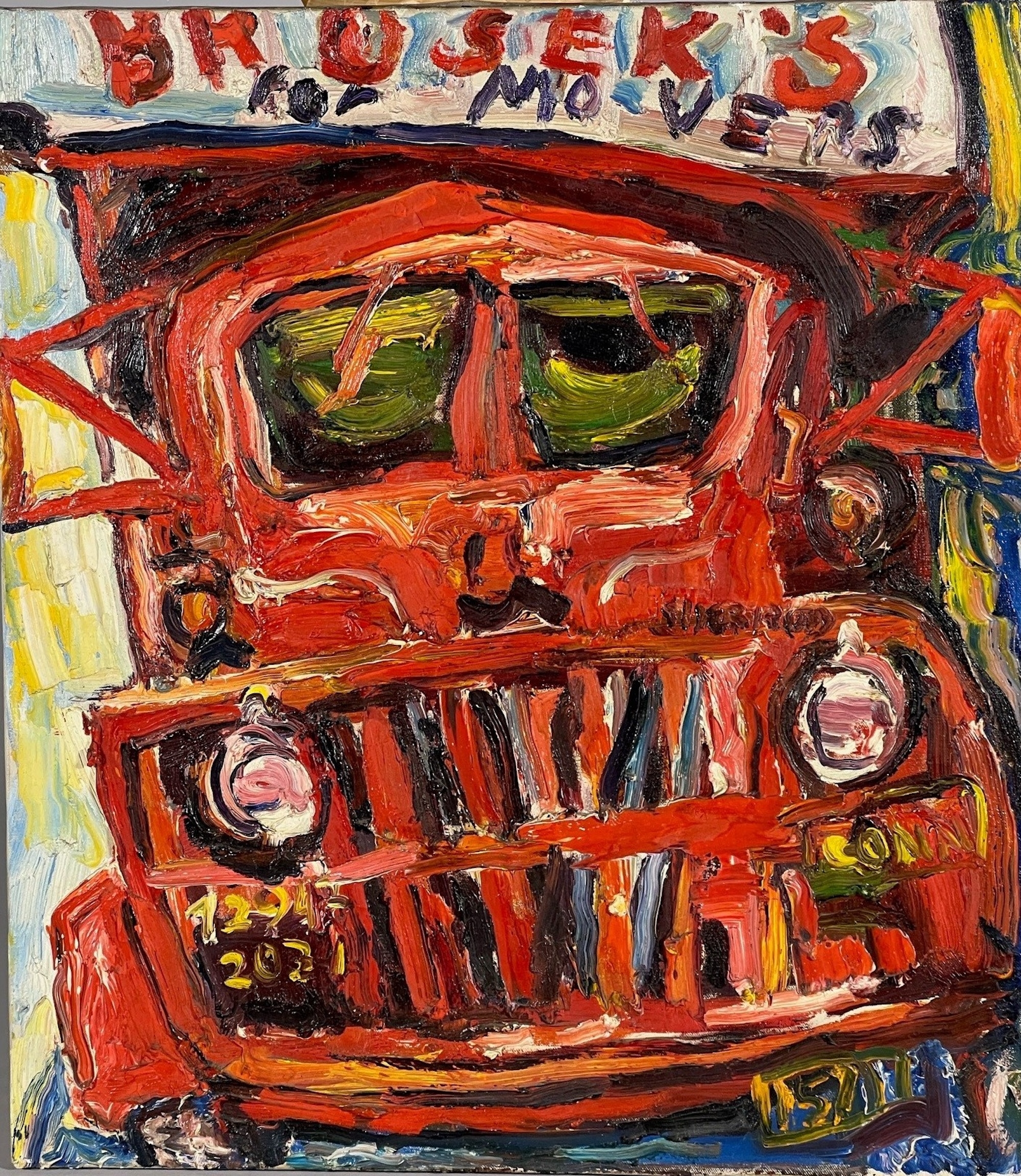 Artwork by Philip Lawrence Sherrod, Truck, Made of Oil on canvas
