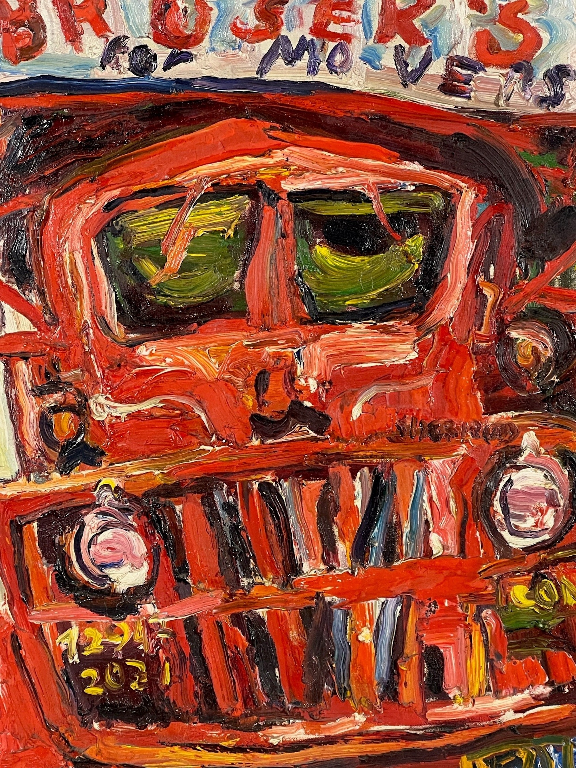 Artwork by Philip Lawrence Sherrod, Truck, Made of Oil on canvas