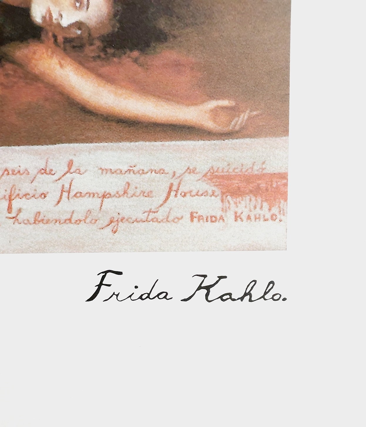 Artwork by Frida Kahlo, Suicide of Dorothy Hale, Made of Color Lithograph, Paper