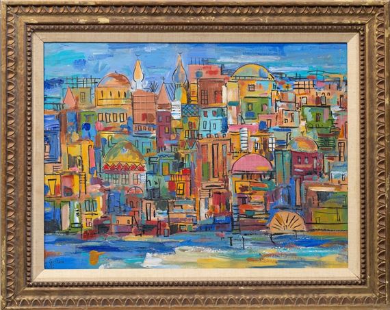 Houses on the Nile by Gazbia Sirry, c.1970s