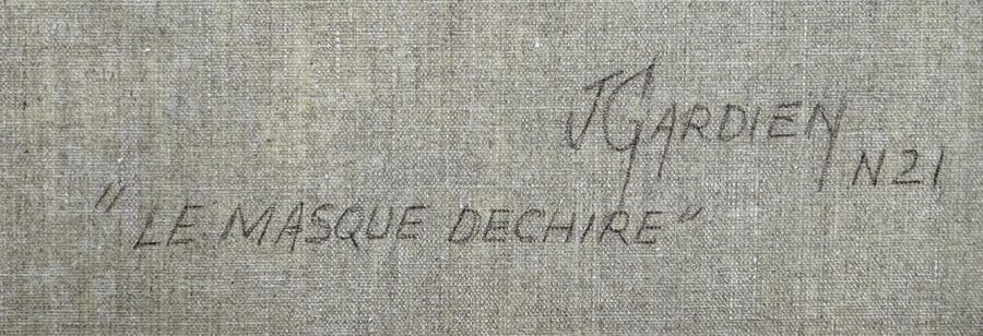 Artwork by Josiane Gardien, The torn mask, Made of Oil On Canvas