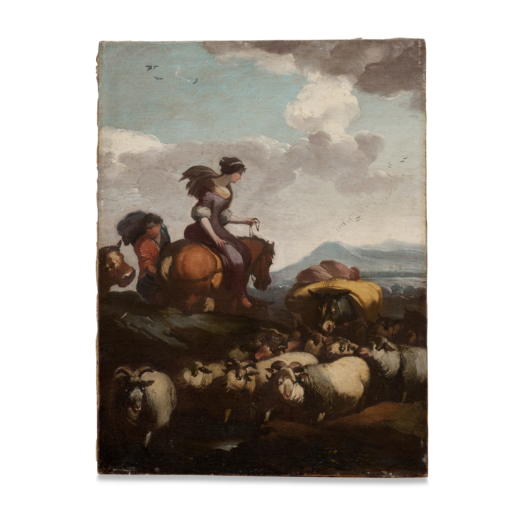 Artwork by Johan Heinrich Roos, Transhumance, Made of Oil On Canvas