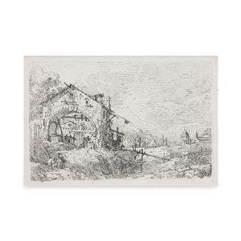 Landscape with Woman at the Well - Canaletto