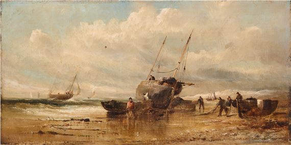 BRINGING IN THE CATCH by William Archibald Wall