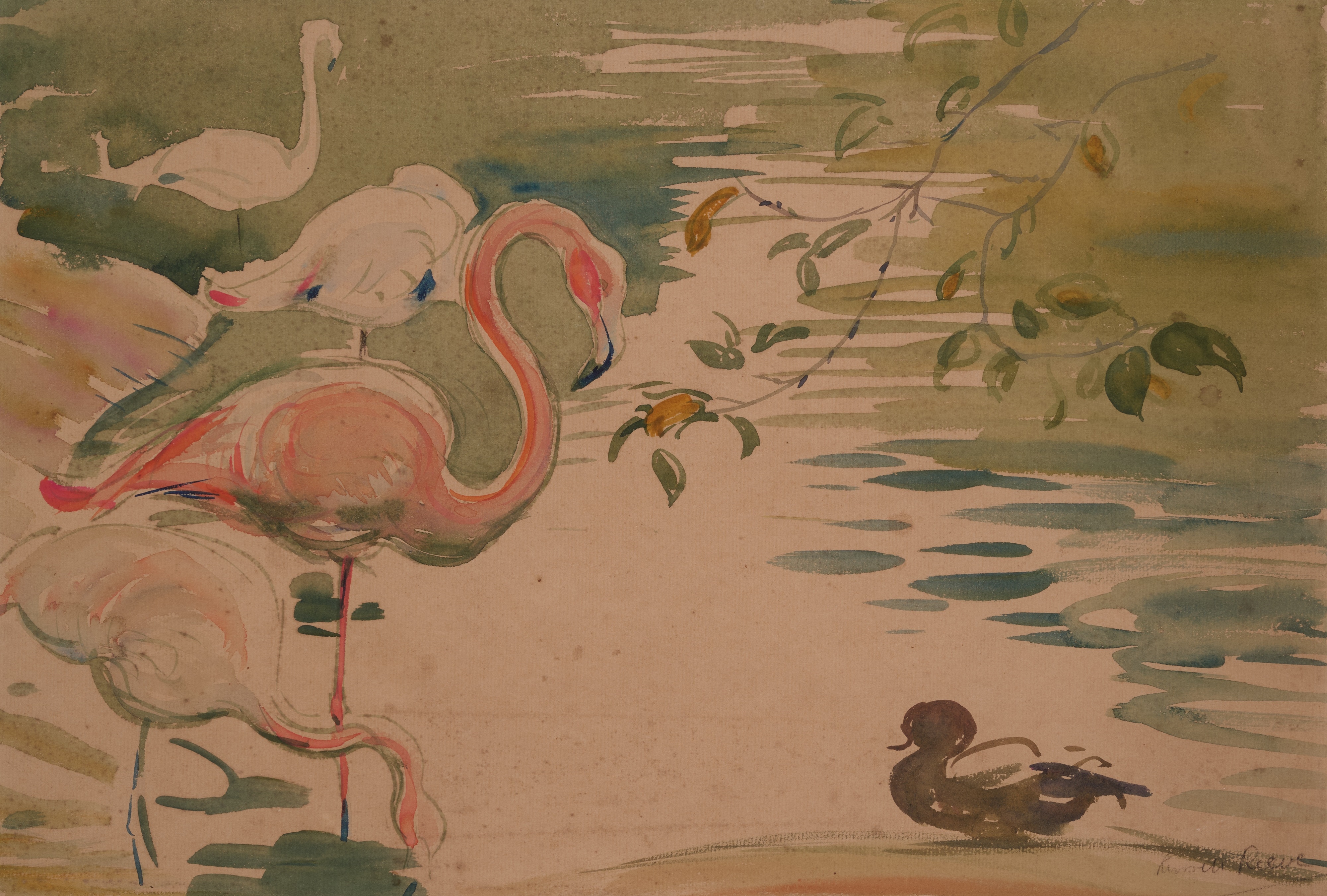 Russell Reeve | FLAMINGOS | MutualArt
