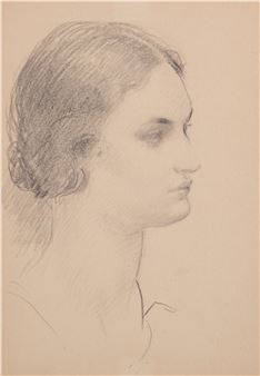 STUDY OF A YOUNG WOMAN - Kate Elizabeth Olver