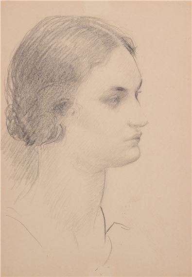 STUDY OF A YOUNG WOMAN - Kate Elizabeth Olver