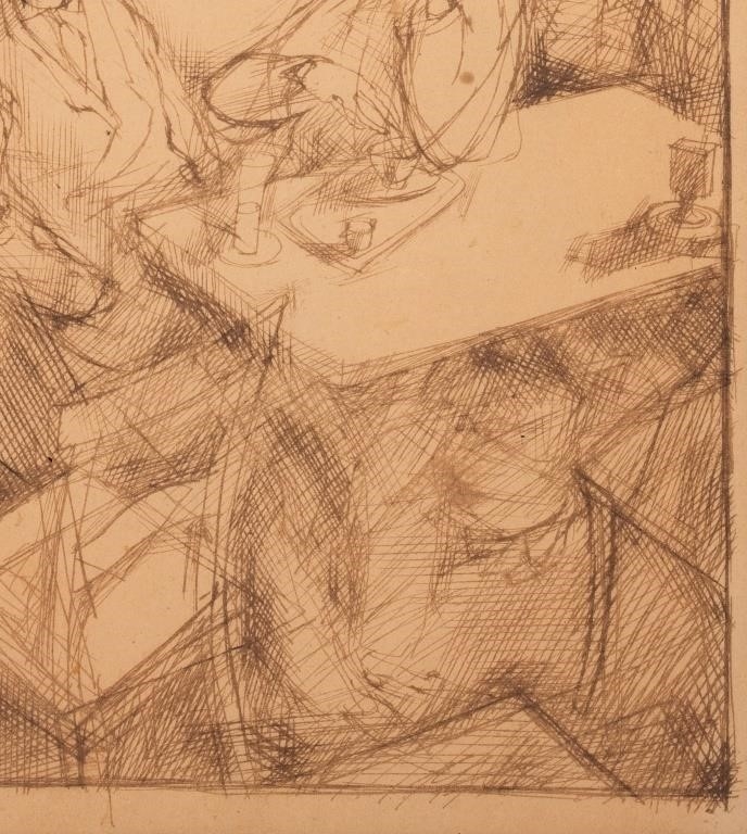 Artwork by George Grosz, Kaffeehaus (Cafe des Westens, Made of Pen And Ink On Paper