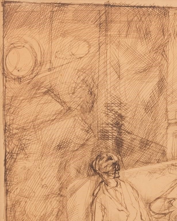 Artwork by George Grosz, Kaffeehaus (Cafe des Westens, Made of Pen And Ink On Paper