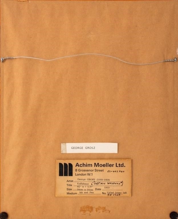 Artwork by George Grosz, Kaffeehaus (Cafe des Westens, Made of Pen And Ink On Paper