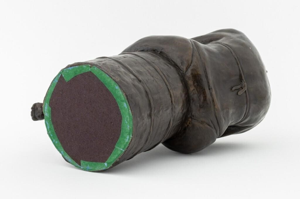 Artwork by Immi C. Storrs, Seated Swimmer Bronzed Resin Sculpture, Made of Bronzed Resin