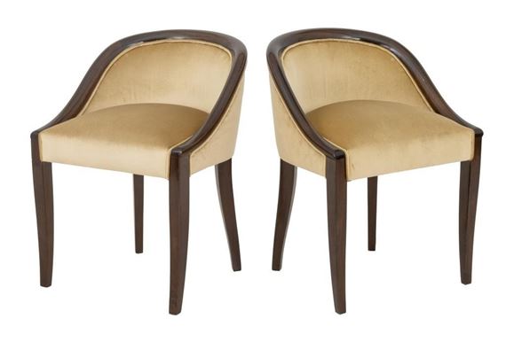 Pair of Maison Dominique Sycamore Chairs - André Domin