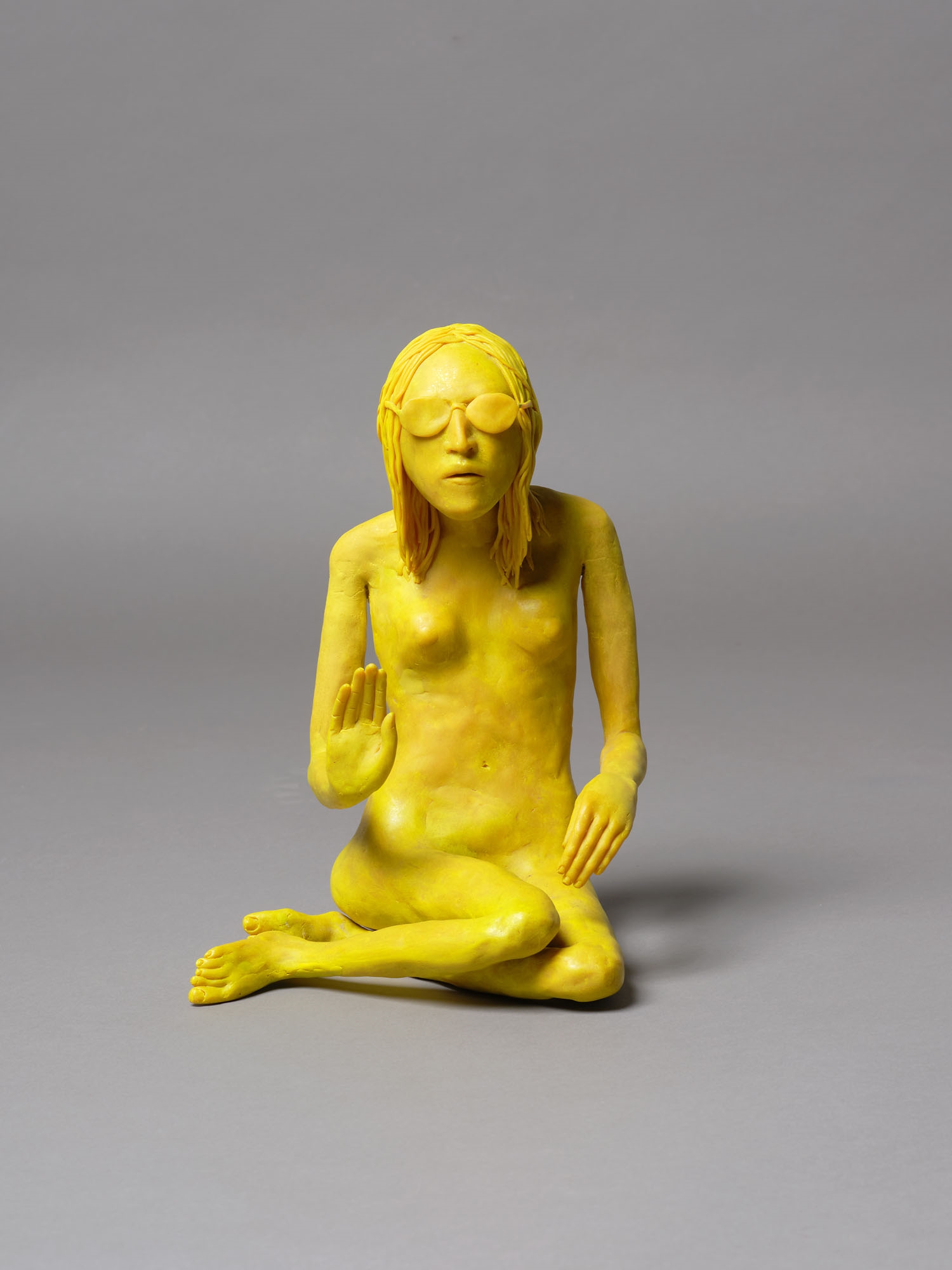 Artwork by Francis Upritchard, Palm, Made of Acrylic On Polymer Clay, Foil And Wire