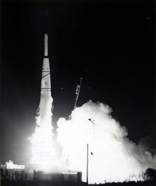 NASA | Night launch of a Thor rocket on April 23, 1958 (23) | MutualArt