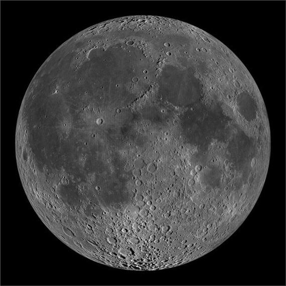 NASA | Fantastic view of the moon created from a mosaic of nearly 1,300 ...