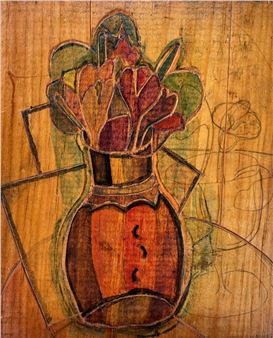 Untitled: Flowers with Floating Planes - Agnes Weinrich