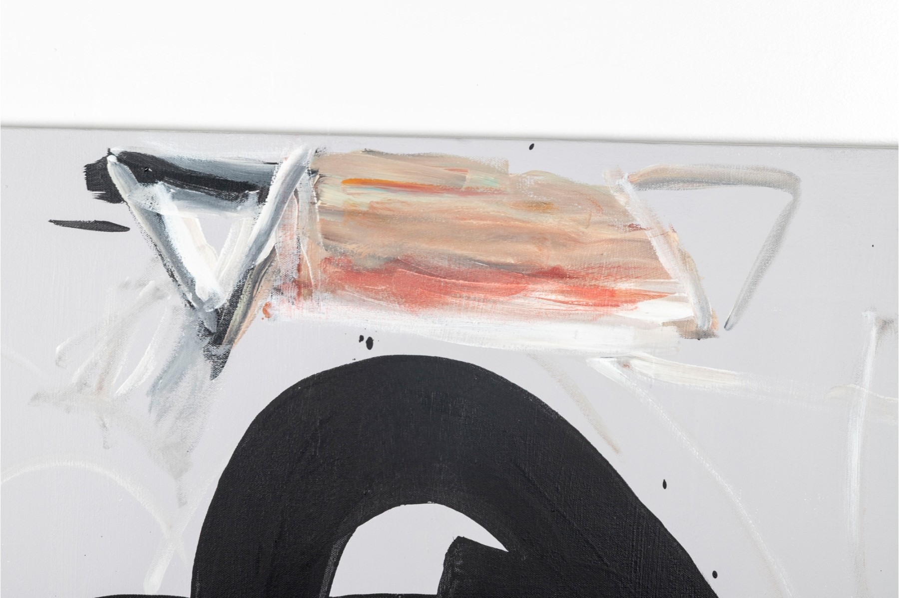 Artwork by Laura Davis, Calligraphic Motion, Made of Acrylic On Canvas