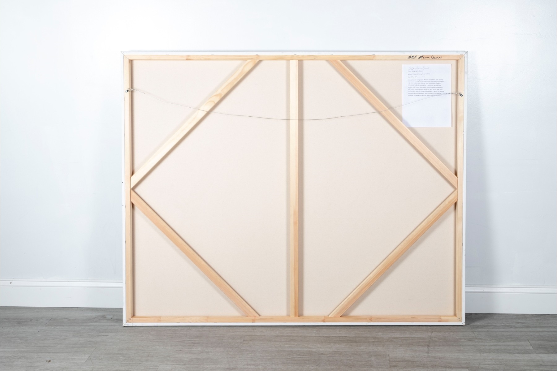 Artwork by Laura Davis, Calligraphic Motion, Made of Acrylic On Canvas