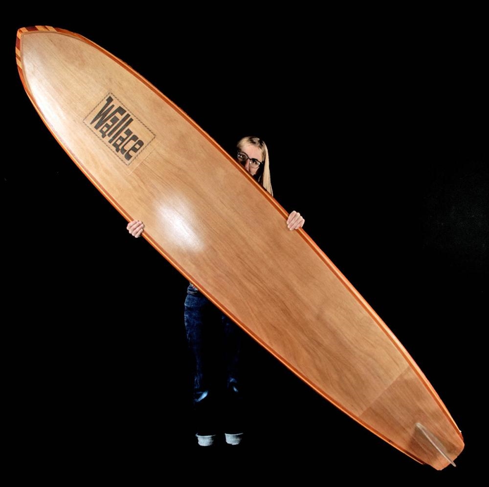 Artwork by Bill Wallace, 20th C. Australian Wood Surfboard, Made of Wood