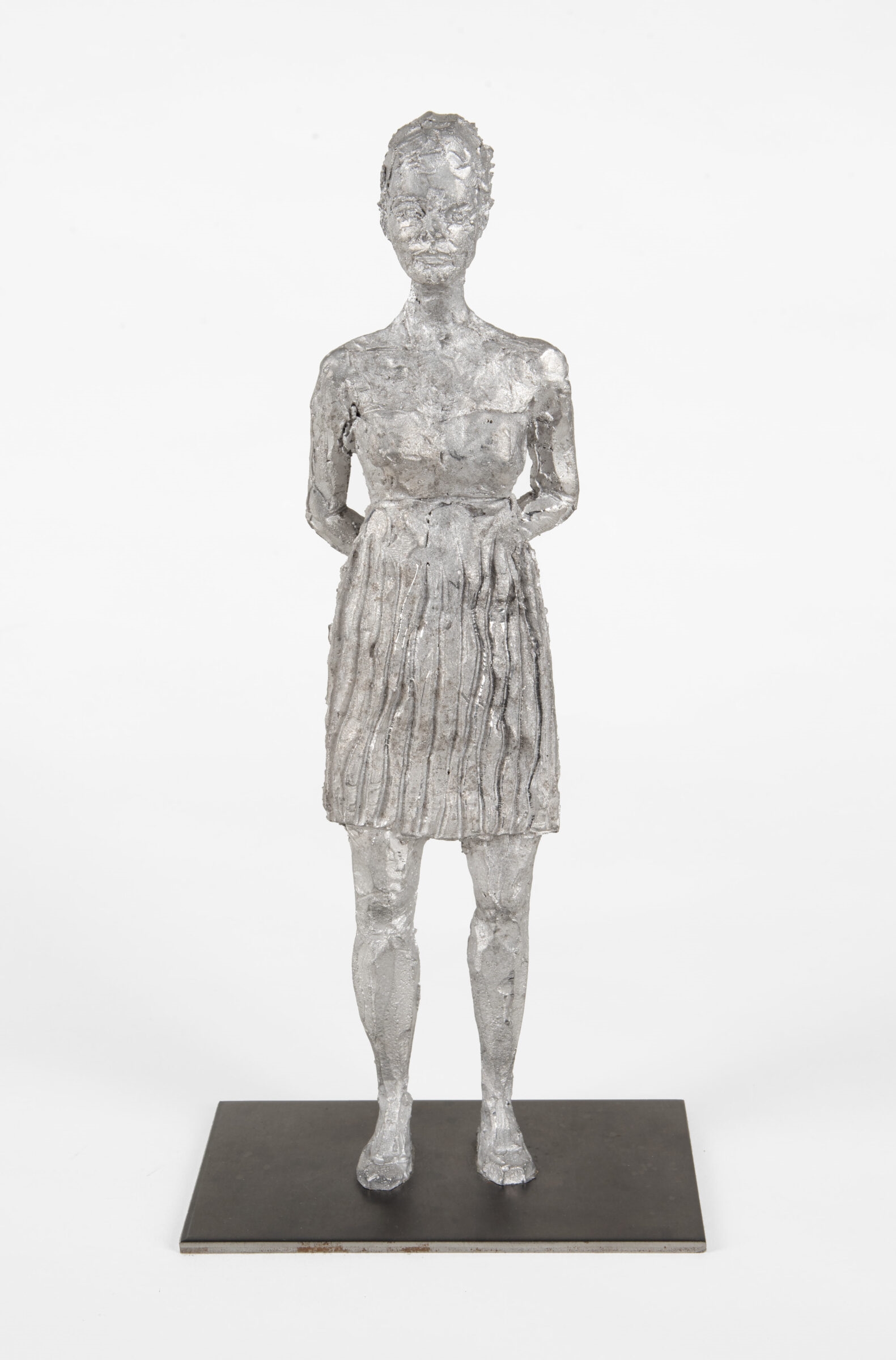 Artwork by Stephan Balkenhol, Stehende Frau, Made of Cast lead