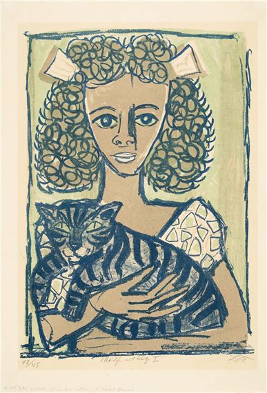 Mädchen mit Katze I