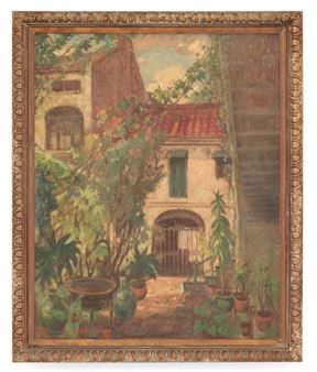 French Quarter Courtyard - Knute Heldner