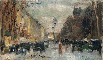 Boulevard in Paris - Lesser Ury