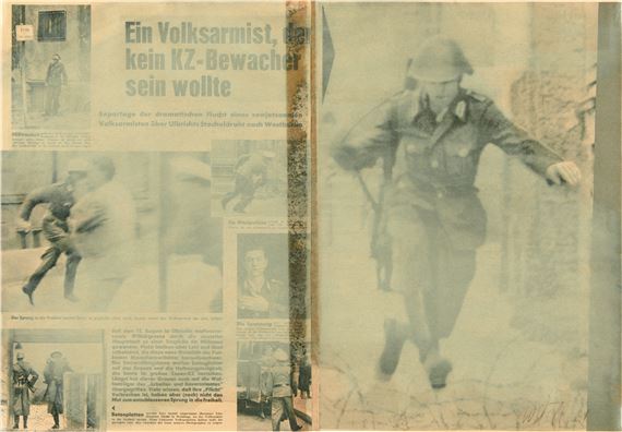 Betonplatte. Verwischung - Wolf Vostell