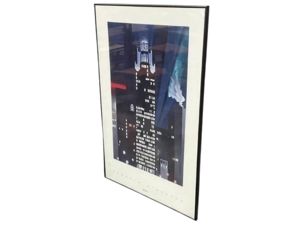Artwork by Georgia O'Keeffe, Radiator Building - Night, New York, Made of Framed Print