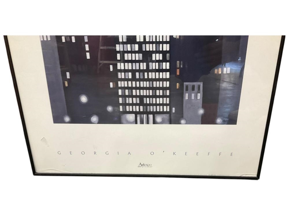 Artwork by Georgia O'Keeffe, Radiator Building - Night, New York, Made of Framed Print