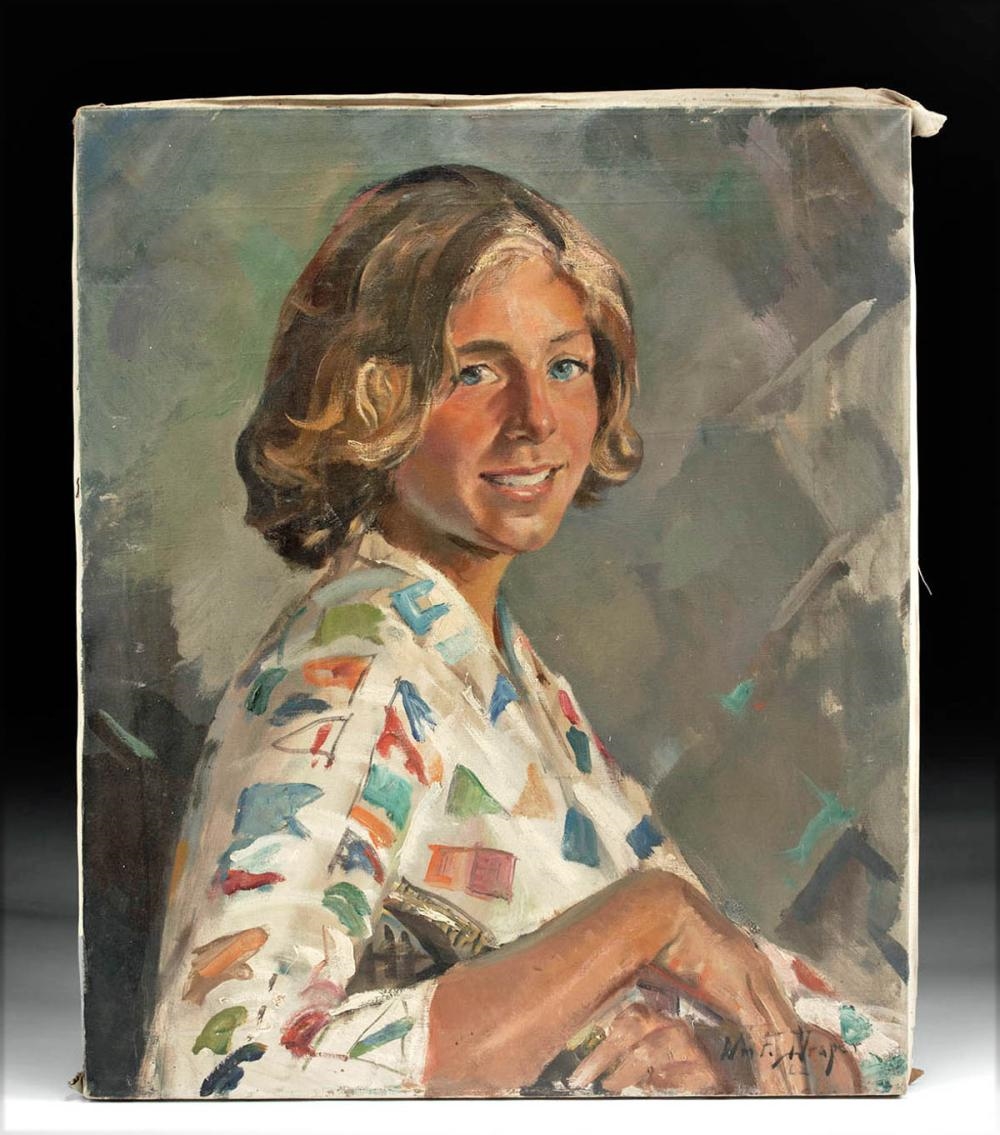 William Franklin Draper | Portrait of Francesca (1962) | MutualArt