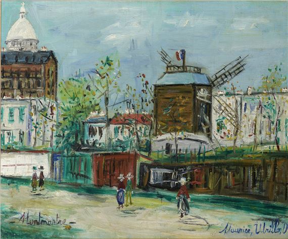 Le Moulin de la Galette à Montmartre by Maurice Utrillo, Painted circa 1940