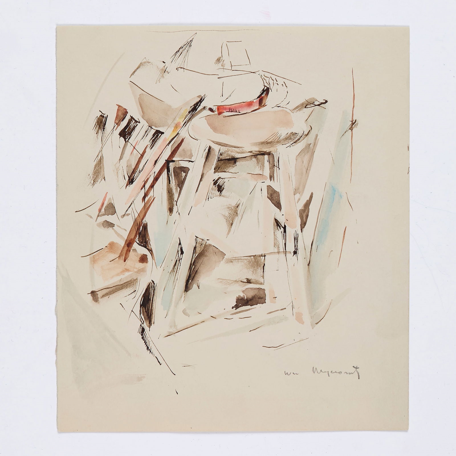 William Meyerowitz | Cubist Chair and Stool (1919) | MutualArt