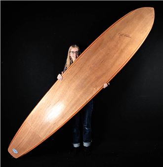 Mid-20th C. Australian Wood Surfboard - Bill Wallace