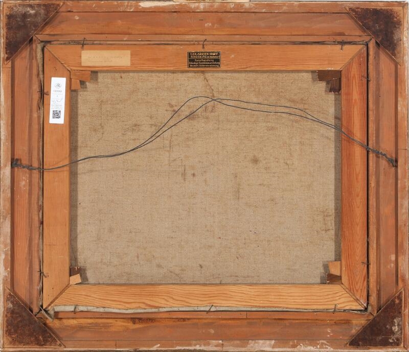 Artwork by Amelie Ruths, Vierländer diele, Made of Oil On Canvas