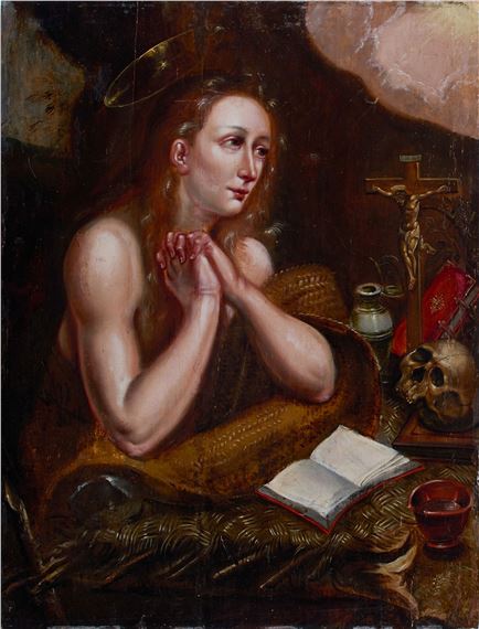 A depiction of the Penitent Magdalene - Jacopo Tintoretto