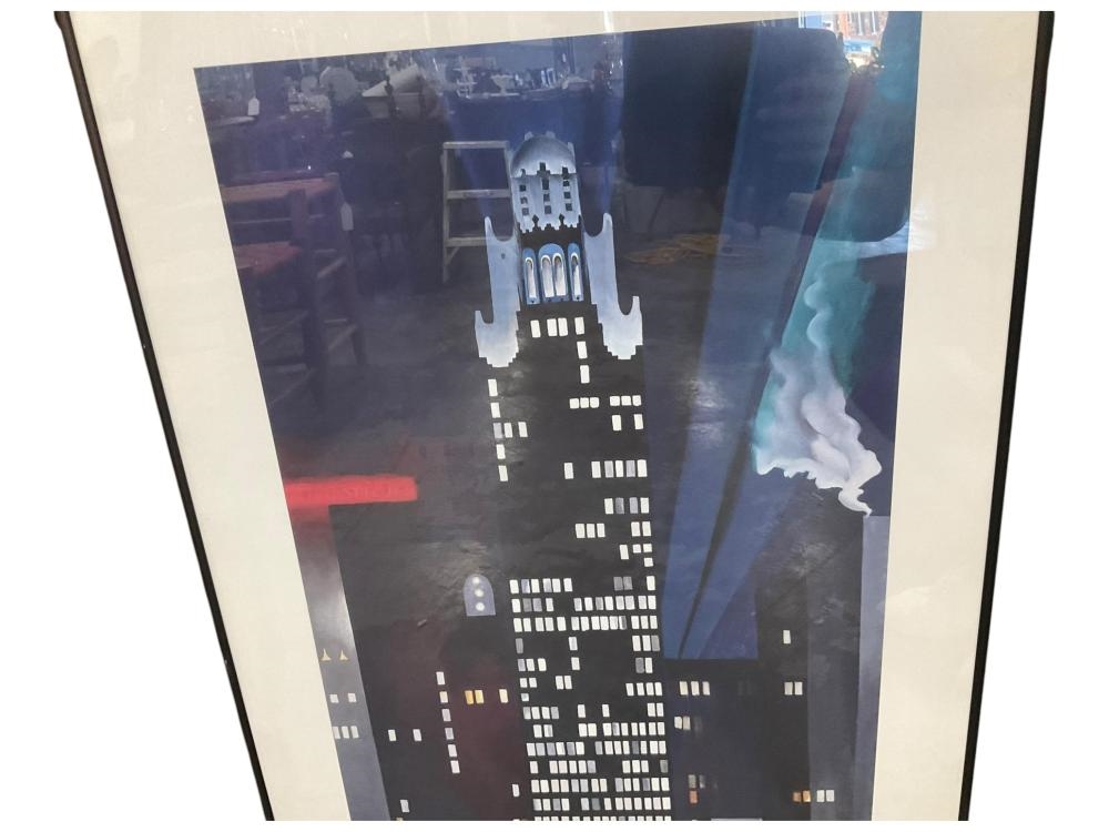 Artwork by Georgia O'Keeffe, Radiator Building - Night, New York, Made of Framed Print