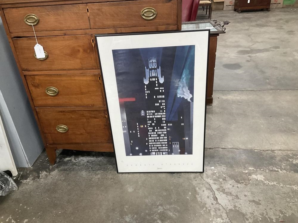 Artwork by Georgia O'Keeffe, Radiator Building - Night, New York, Made of Framed Print