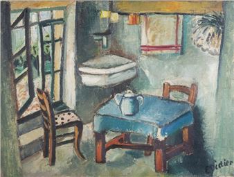 The kitchen in summer - Émile Didier